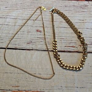 Playboy Gold Chain Necklaces Lot of 2